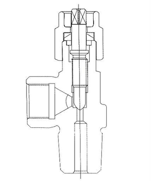 V&aacute;lvula de cilindro O2 de ox&iacute;geno de lat&oacute;n industrial tipo aguja QF-2D