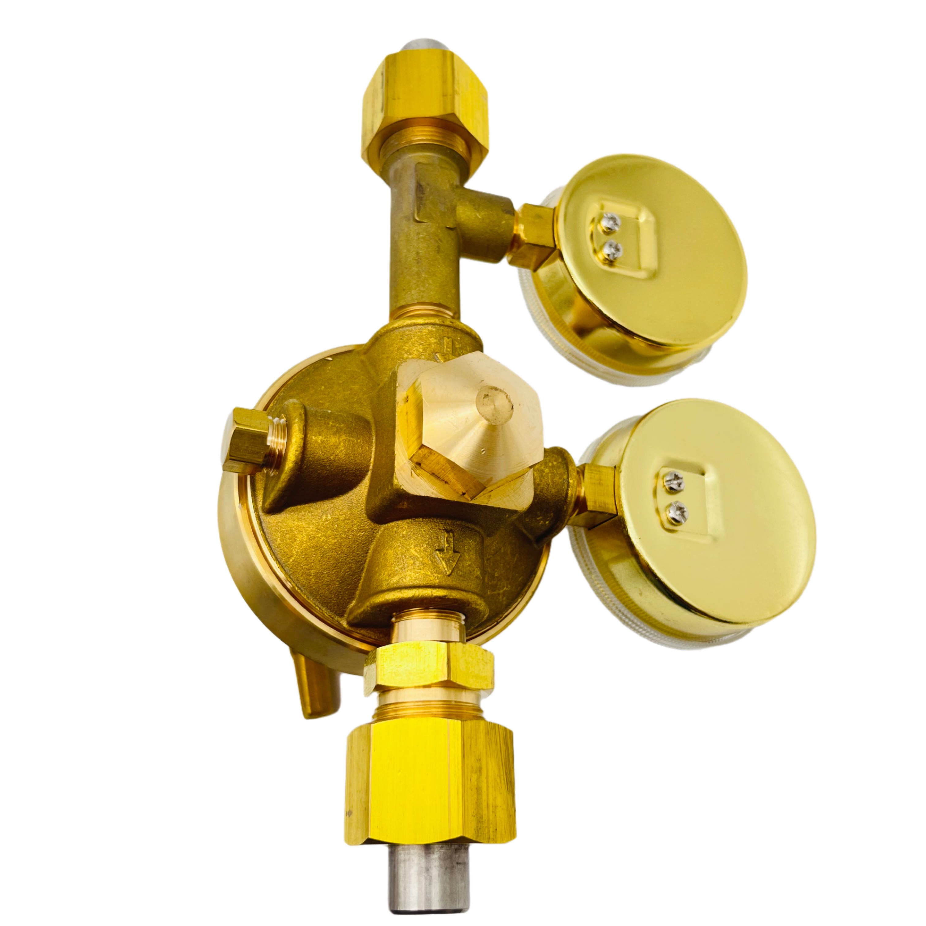 Reductor de presi&oacute;n de gas regulador de soldadura de propano BWJ-224 con dos man&oacute;metros