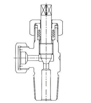 V&aacute;lvula de cilindro de cloro de aguja Cl2 de v&aacute;stago de lat&oacute;n SS316 Monel400 QF-10 