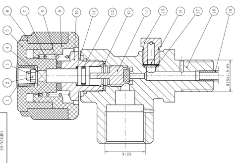 Воздушный клапан газового баллона KHF-30A SCBA для противопожарного оборудования