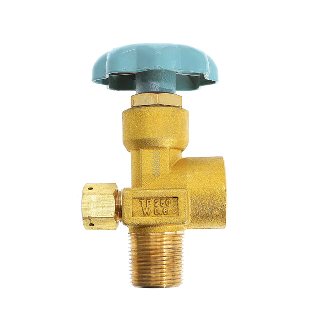 V&aacute;lvula de cilindro de helio He industrial de lat&oacute;n CGA580 150Bar/200Bar