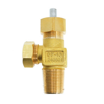 V&aacute;lvula de cilindro de cloro de aguja Cl2 de v&aacute;stago de lat&oacute;n SS316 Monel400 QF-10 